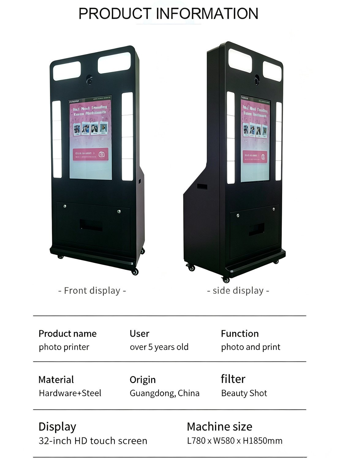 Commercial Self‑Service Photobooth Kiosk 1 (1)