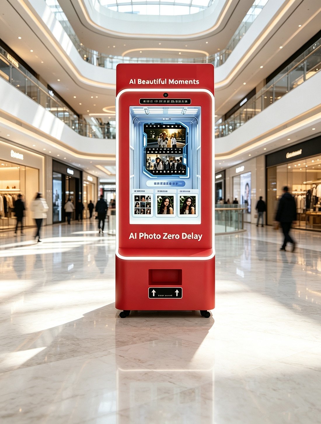Smart AI Photo Booth Kiosk | AI Portrait Retouch Background Change Self‑Printing Vending Photo Machine 1 (2) 副本6