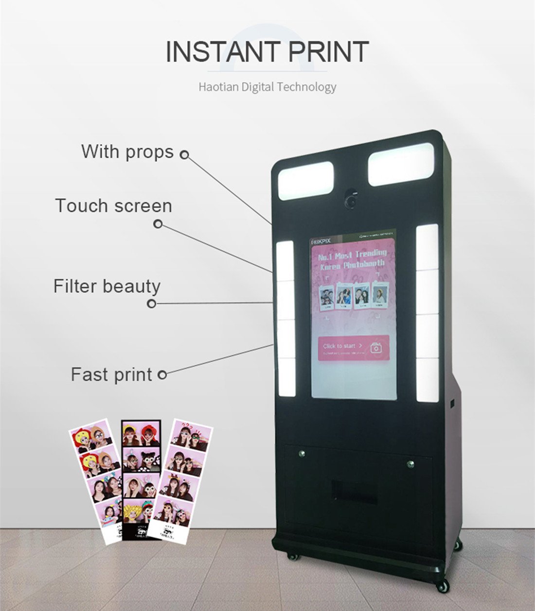 Commercial Self‑Service Photobooth Kiosk 拍照a 04 副本